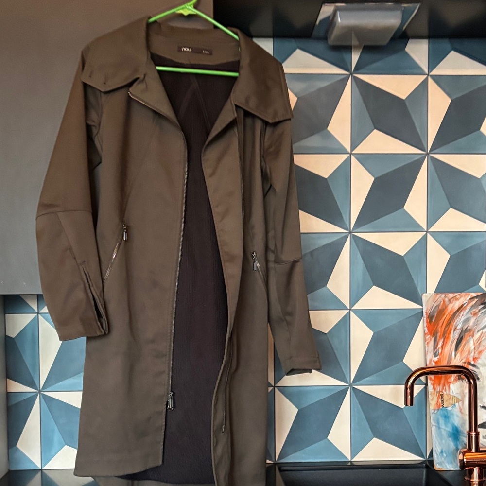 Nau Black Trench Coat